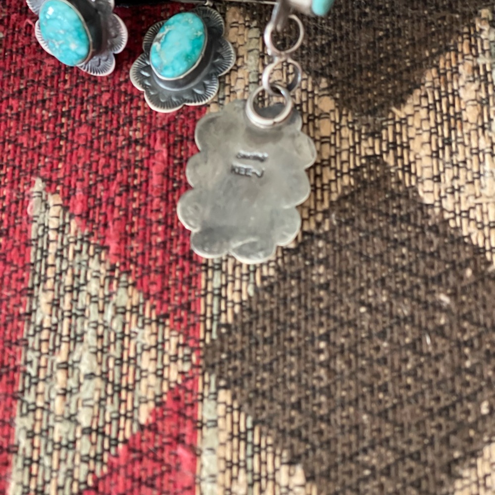 Turquoise Lariat set - Picture 2 of 4